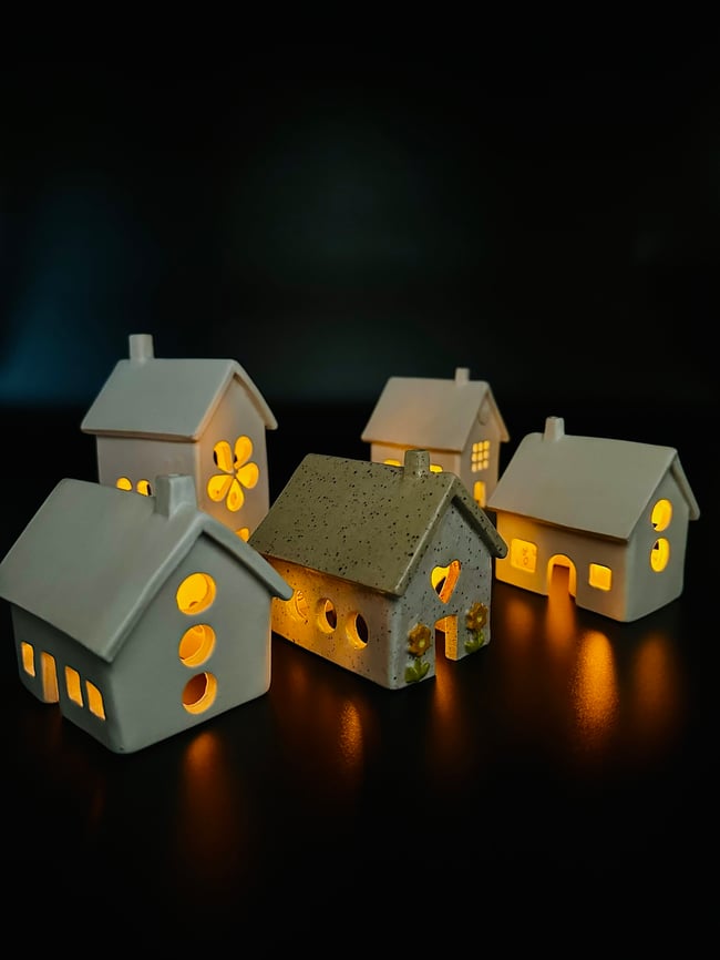 House Tea-Light Lanterns