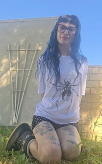 Image 3 of Black Widow Spider - Unisex organic cotton t-shirt