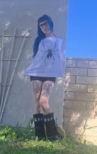 Image 6 of Black Widow Spider - Unisex organic cotton t-shirt