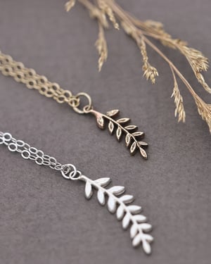 Image of *SAMPLE SALE* Fern Leaf Necklaces