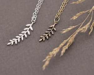 Image of *SAMPLE SALE* Fern Leaf Necklaces