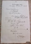 #126-CIVIL WAR SALE: PASS FOR 1ST CLASS PASSAGE ON STEAMSHIP TO HILTON HEAD