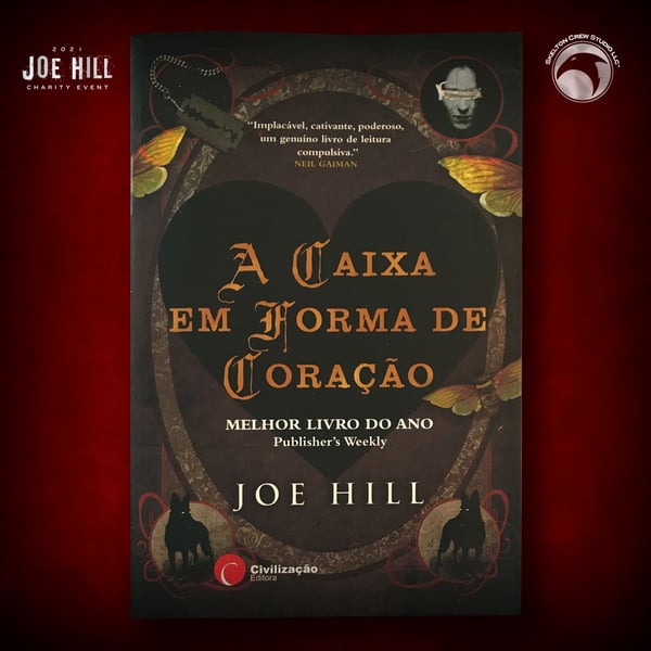 Image of JOE HILL 2025 CHARITY EVENT 50: SIGNED/DOODLED Heart-Shaped Box PB - Portugese