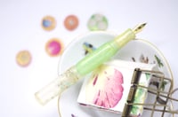 Image 1 of Glass Pieces, Mint Seafoam - Pocket Fountain Pen 