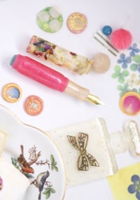 Image 2 of Floral Confetti Maximalism - Pocket Fountain Pen