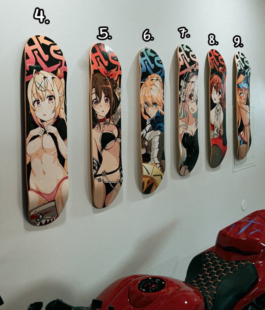 Image of Anime Skateboard Decks + Wall Mount (The OG Collection)