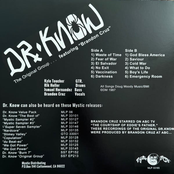 Image of Dr. Know – "The Original Group" Lp (splatter vinyl)