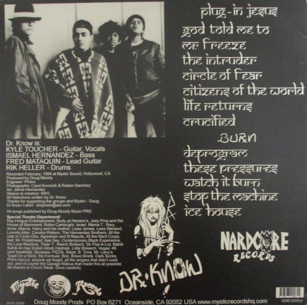 Image of Dr. Know  – "Plug-In Jesus And Burn" Lp (white)