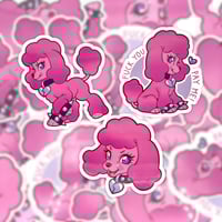 Heartbreaker Poodle Stickers