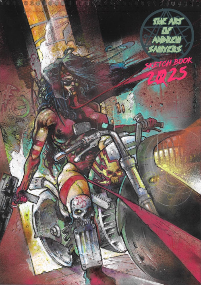 Image of The Art of Andy Sawyers Sketch Book 2025 ‘Pre Order