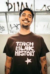 Image 3 of TEACH BLAK HISTORY STAR TEE
