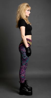 Image 2 of Metal Girl - All Over Print Yoga Leggings