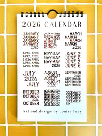 Image 1 of 2026 Collage Calendar- Design Three