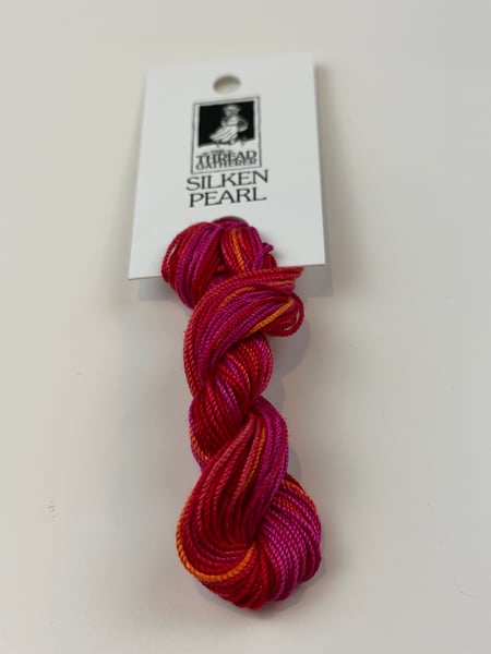 Image of Silken Pearl SP5 147 Hummingbirds & Hollyhocks the Thread Gatherer