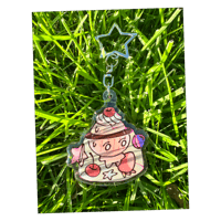Image 1 of Stuck in Pudding Keychain