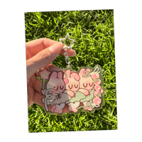 Image 2 of Triple Fairy Bunni Keychain
