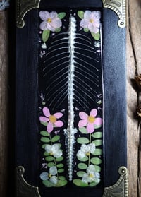 Image 1 of Ribcage and Floral Wall Frame