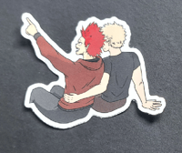 Image 1 of Sitting Sticker
