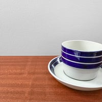 Image 2 of Gustavsberg Cordon Bleu Tea Cup with Saucer