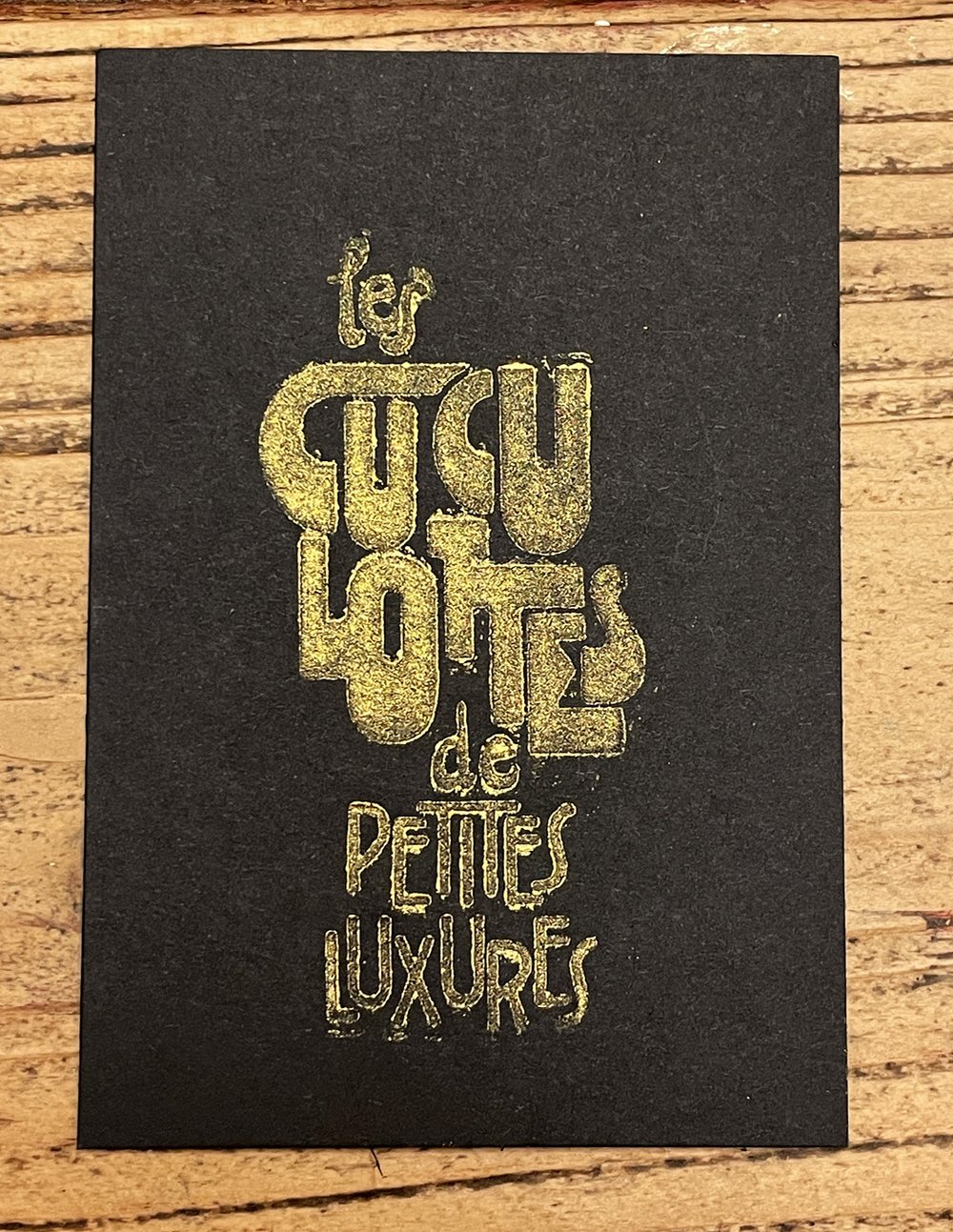 Image of "Les Cuculottes" handmade mini prints set
