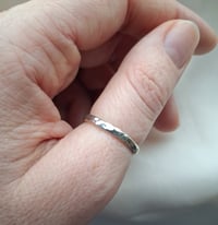 Image 5 of Hammered Silver Band