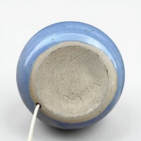 Image 11 of Lampe boule en céramique grès bleu lavande vintage 80 signé Marty Lezoux - Didier Marty