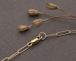 Image of 9ct gold 'Mill grain' chain bracelet