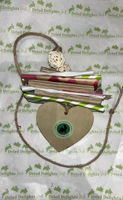 Image of Dried Delights Recycled Enrichment Toy (and make your own option)
