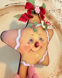Image 2 of Gingerbread ornament hand painted original Christmas