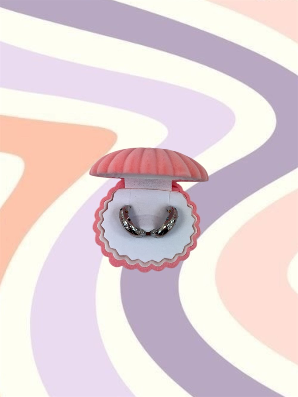 Image of Embellished Hoops 