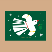 Postkarte „Peace and Joy“