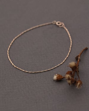 Image of 9ct gold hayseed chain bracelet