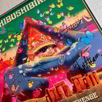 Image 2 of HIBUSHIBIRE ‘Flashback Stonehenge’ SIGNED Green Marble LP
