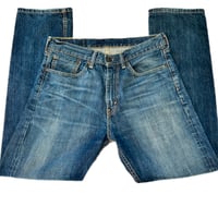 Image 2 of Mens Levi's 505 Jeans Vintage 2015 straight leg, dark wash, 100 % Cotton  SZ 31/30