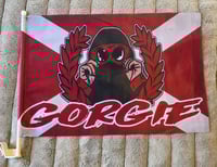 Image 1 of Heart Of Midlothian Hearts Gorgie CP Casual 0.5m x 0.33m Football/Ultras Car Flag