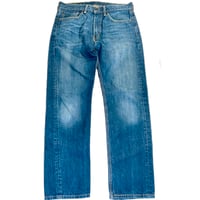 Image 6 of Mens Levi's 505 Jeans Vintage 2015 straight leg, dark wash, 100 % Cotton  SZ 31/30