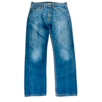 Image 8 of Mens Levi's 505 Jeans Vintage 2015 straight leg, dark wash, 100 % Cotton  SZ 31/30