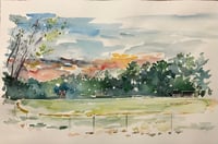 Wilkinson Little League Park, South Portland, ME  October 2025. Sunset