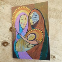 Image 3 of Pack of 5 Christmas Cards - Christmas Family