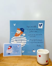 Image 1 of Affiche Barbu en marinière