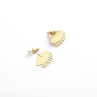Image 2 of Bijou d'oreille Ear jacket Feuilles