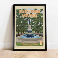Image 2 of Hyde Park Square 1930s Travel Print