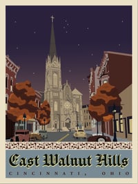 Image 1 of East Walnut Hills 1930s Travel Print