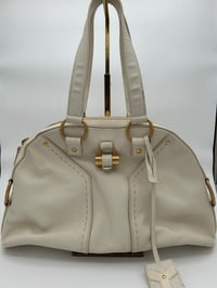 Image 1 of Yves Saint Laurent Muse White Leather Shoulder Bag