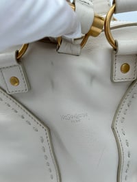 Image 4 of Yves Saint Laurent Muse White Leather Shoulder Bag