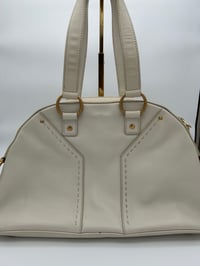 Image 12 of Yves Saint Laurent Muse White Leather Shoulder Bag