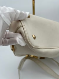 Image 19 of Yves Saint Laurent Muse White Leather Shoulder Bag