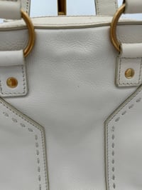 Image 13 of Yves Saint Laurent Muse White Leather Shoulder Bag