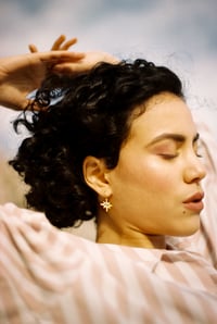 Image 5 of Créoles Etoiles | turquoise