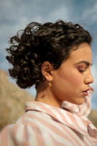 Image 6 of Créoles Etoiles | turquoise